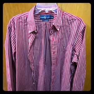 Polo Ralph Lauren striped long sleeved shirt size Medium